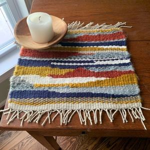 Hand woven small tapestry